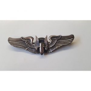 WW2 US AERIAL GUNNER WING STERLING BADGE - WARSTUFF.COM