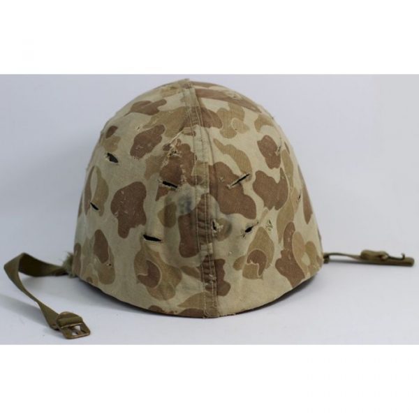 US WW2 M1 HELMET WITH ST CLAIR LINER AND SECOND PATTERN US MARINES ...